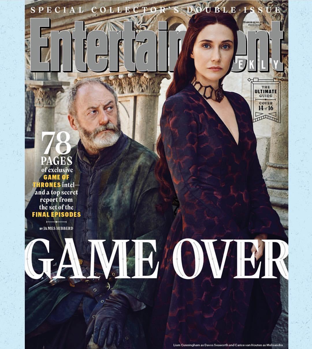 Герои финального сезона «Игры престолов» на обложке Entertainment Weekly