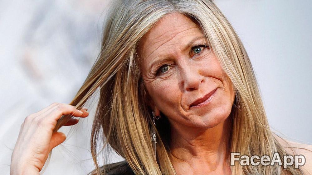Дженнифер Энистон FaceApp